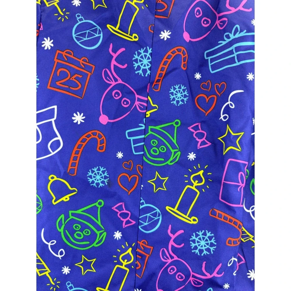 Suitmeister Kids Christmas Blazer Blue Neon Doodle Holiday Jacket Size S‎ 4-6Y